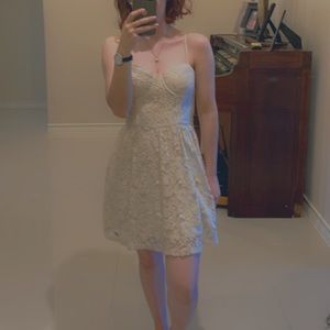 White lace dress